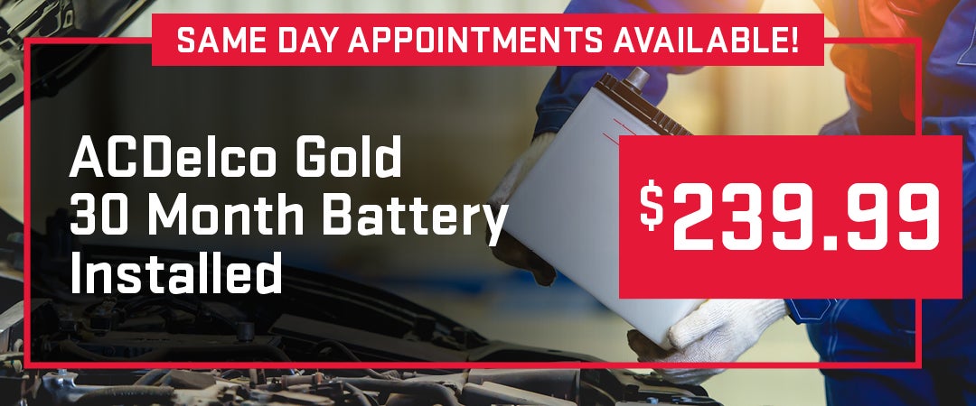 ACDelco Gold 30 Month Battery Installed