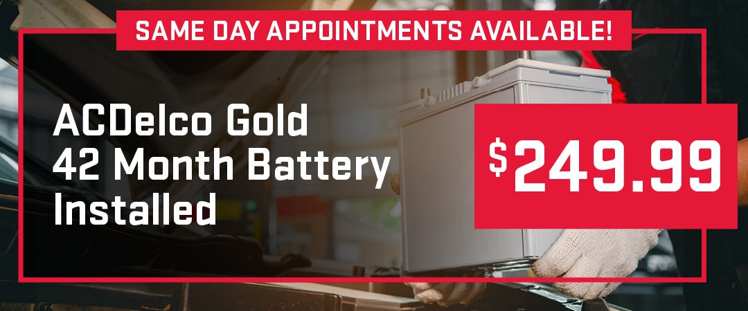 ACDelco Gold 42 Month Battery Installed