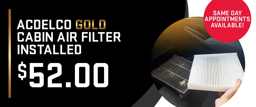 ACDelco Gold Cabin Air Filter Installed
