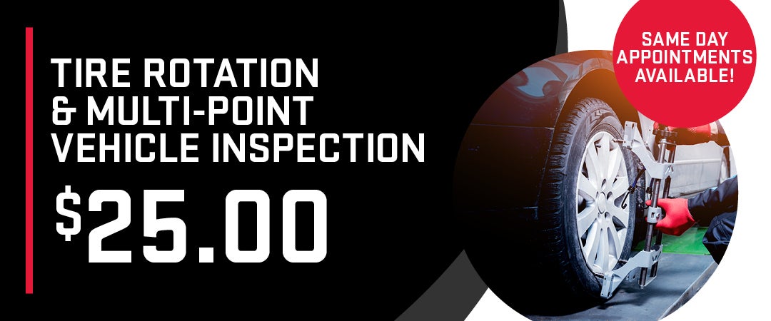 Tire Rotation & Multi-Point Vehicle Inspection