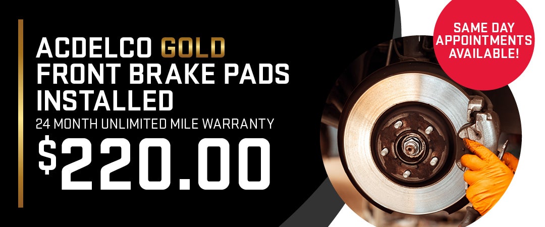 ACDelco Gold Front Brake Pads Installed