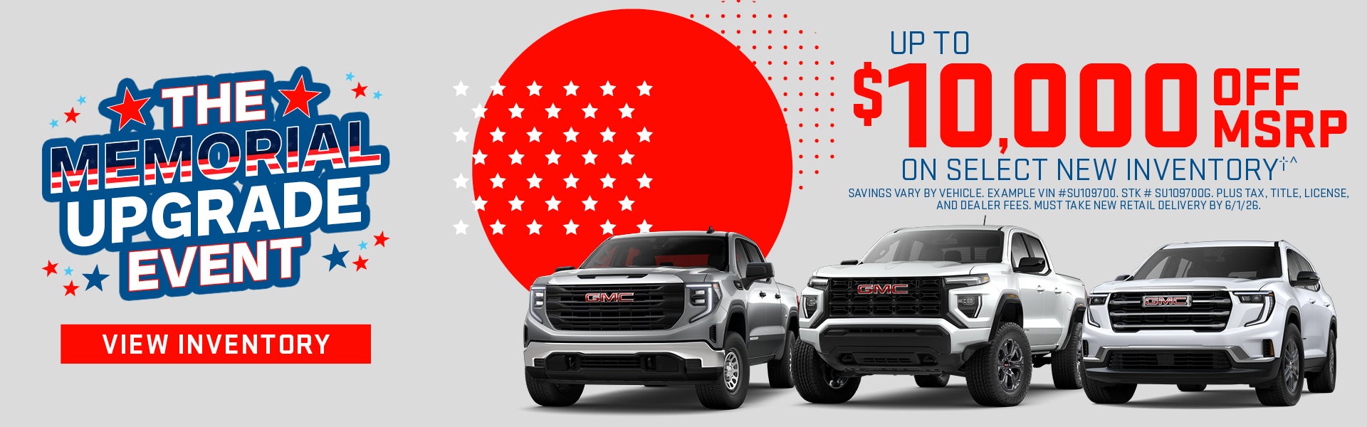 $10,000 OFF MSRP on Select New Inventory†^
