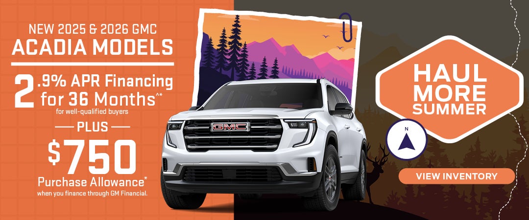 New 2025 & 2026 GMC Acadia Models