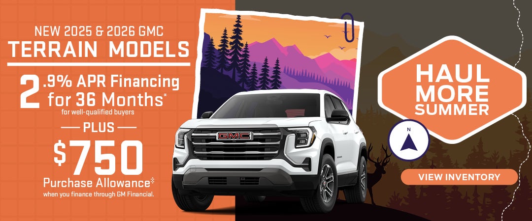 New 2025 & 2026 GMC Terrain Models