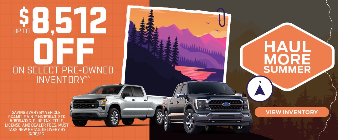 Up to $8,512 OFF on Select Preowned Inventory