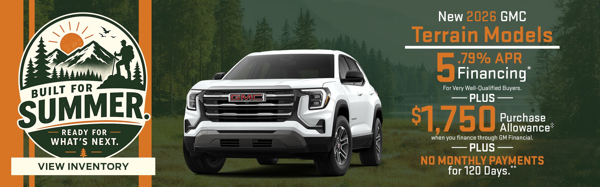 New 2026 GMC Terrain Models