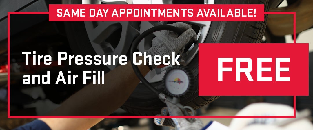 FREE Tire Pressure Check and Air Fill