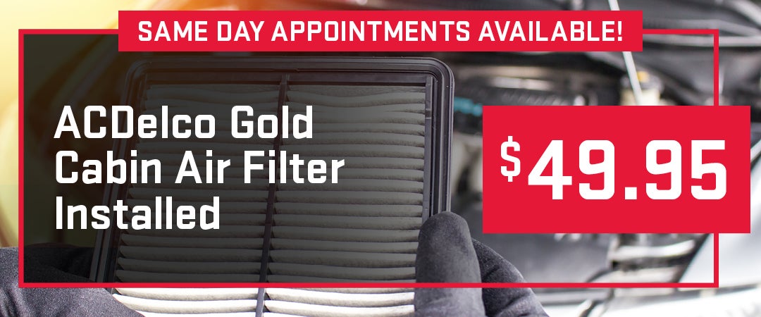 ACDelco Gold Cabin Air Filter Installed