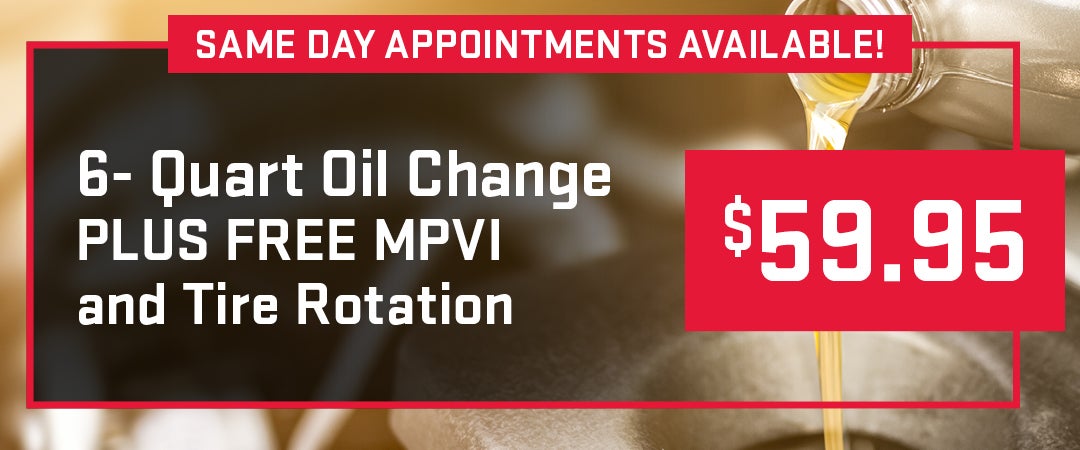 6- Quart Oil Change PLUS FREE MPVI and Tire Rotation
