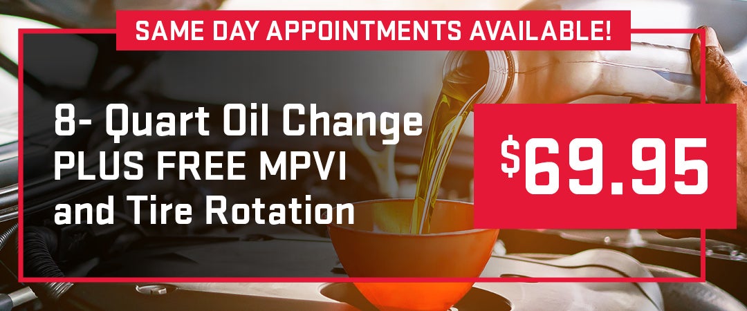 8- Quart Oil Change PLUS FREE MPVI and Tire Rotation