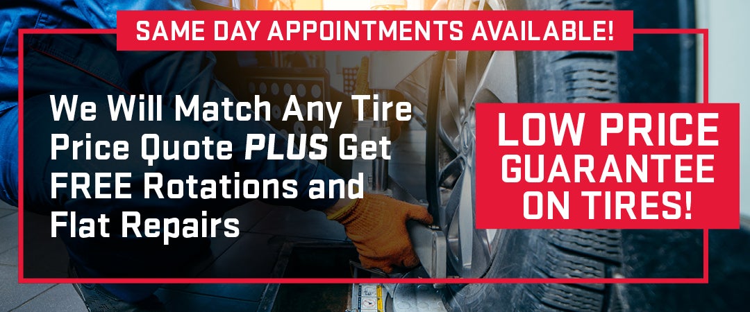 Low Price Guarantee on Tires!